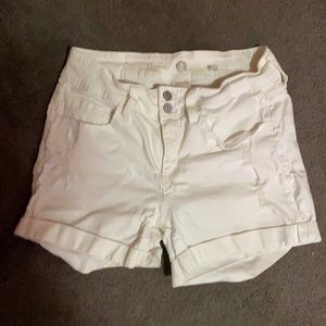White Midi Shorts